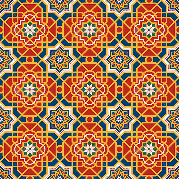 Arabesque Seamless Pattern by paulrommer GraphicRiver